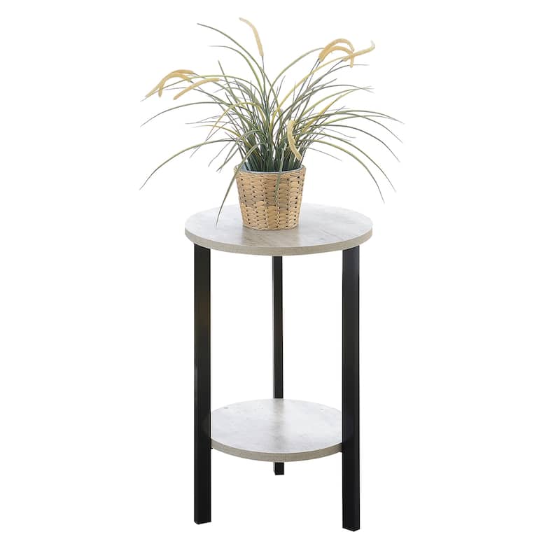 Convenience Concepts Graystone 24 inch 2 Tier Plant Stand