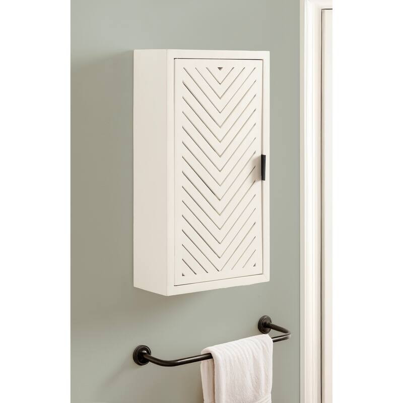 Kate and Laurel Mezzeta Tall 2-Door Bath Cabinet