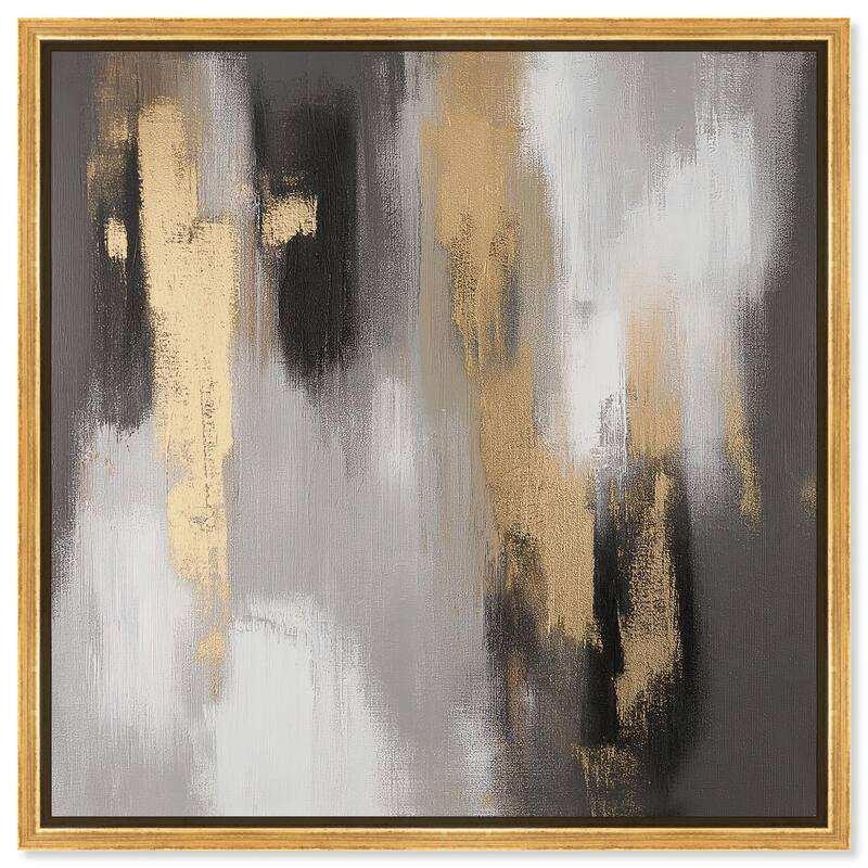 Gleaming Abyss I Canvas by Art Remedy - Gold - 12" x 12"