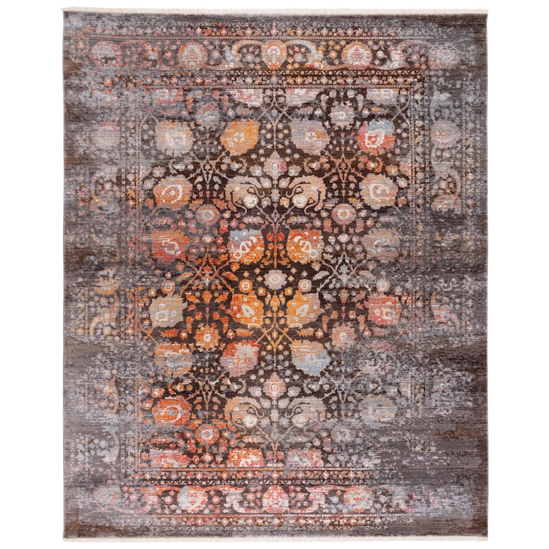 SAFAVIEH Vintage Persian Barbora Oriental Polyester Rug with Fringe