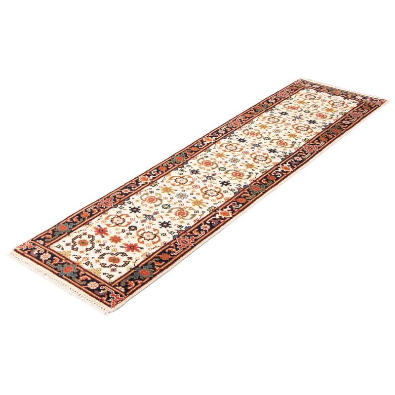 ECARPETGALLERY Hand-knotted Serapi Heritage Cream Wool Rug - 2'6 x 9'10