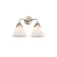 Option Matte White / Brushed Satin Nickel