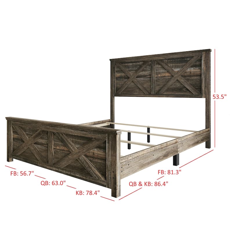 Clayfell Charboneau Panel Bed