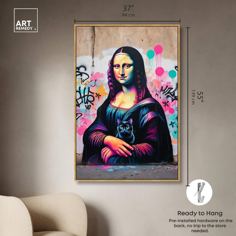 Lisa's Little Secret Canvas by Art Remedy