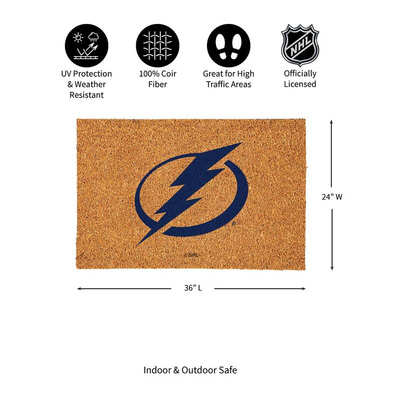 Tampa Bay Lightning Full Color Indoor/Outdoor Coir Mat