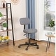 preview thumbnail 4 of 5, JJS Low Back Armless Office Chair Ergonomic Swivel Desk Chair with Adjustable Height, Compact Design for Home Office