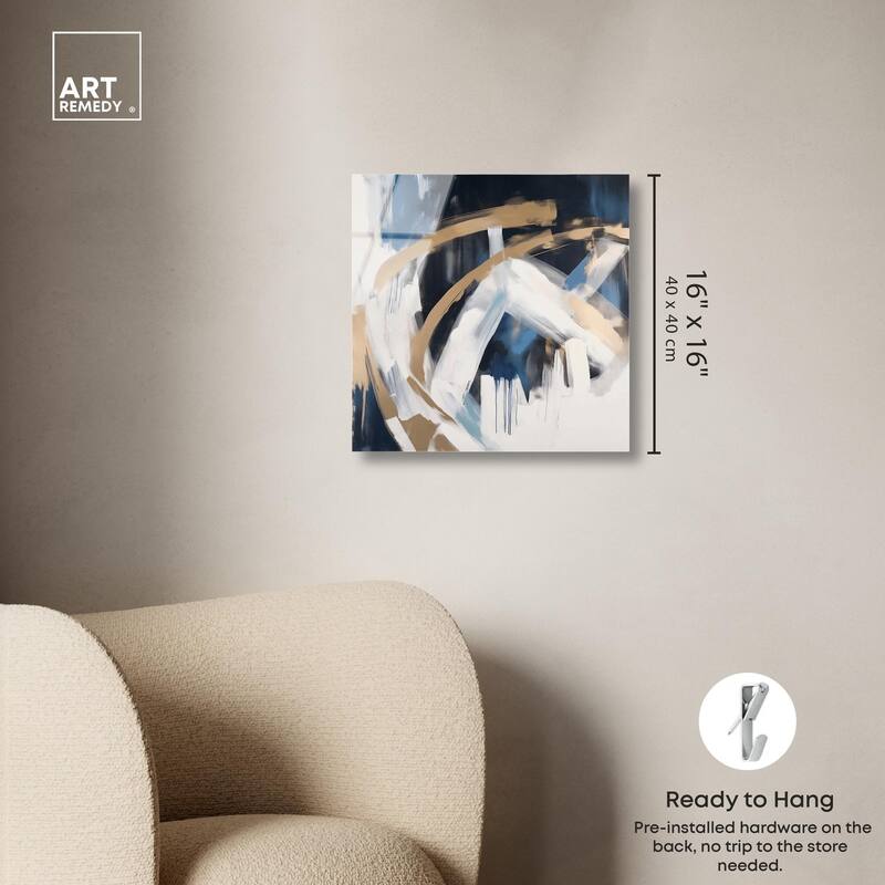 Golden Vortex II Acrylic by Art Remedy, Ready to Hang