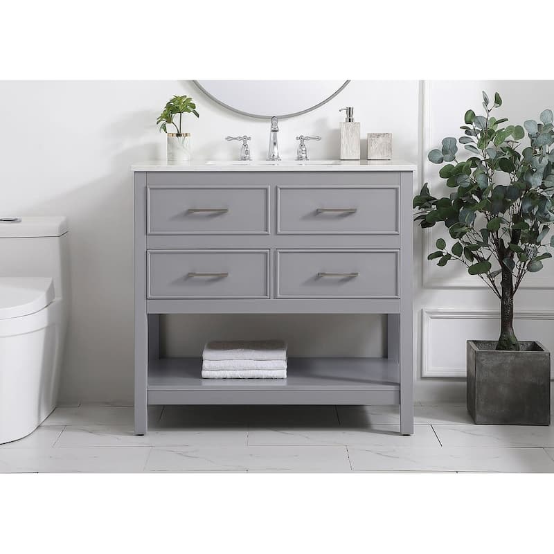 Elegant Lighting VF19036 Sinclaire 36" Free Standing Single Basin