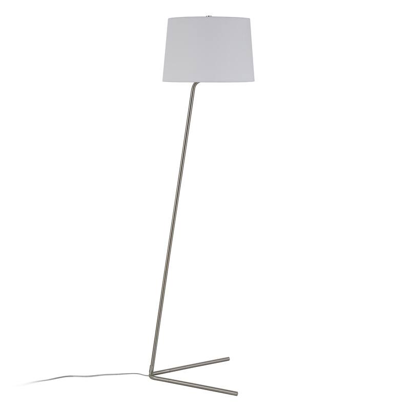 Markos Floor Lamp in Silver Nickel Finish