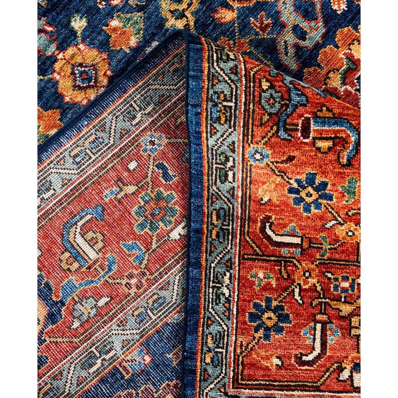Serapi One-of-a-Kind Hand-Knotted Area Rug - Blue - 8' 1" x 10' 1"