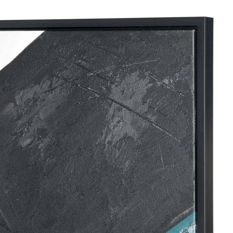 Elk Home Pierce Black Fabric 39.5 Inch Wide Wall Art