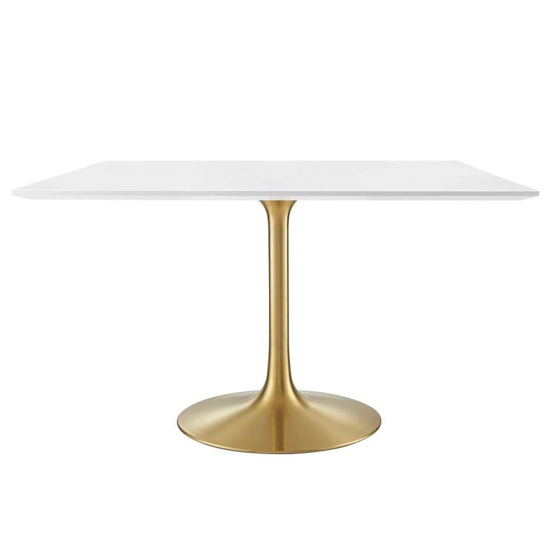 47" Square Wood Top Dining Table
