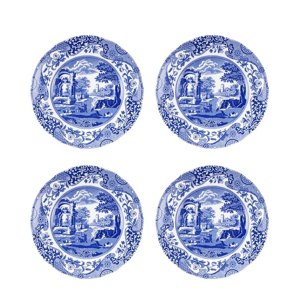 スポード Blue Italian ディナープレート 4枚セット英国製　定番人気 Spode Set of 4 Blue Italian Plates - Bed Bath & Beyond - 38394858