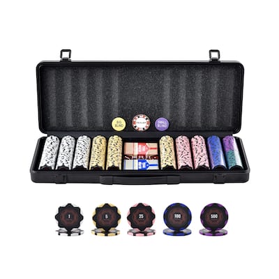 VEVOR Poker Chip Set, for Texas Hold'em, Blackjack, Gambling