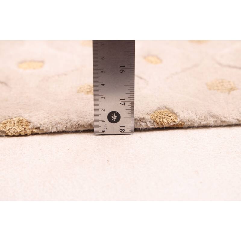 ECARPETGALLERY Hand-knotted Opulence Ivory Silk, Wool Rug - 8'0 x 9'10