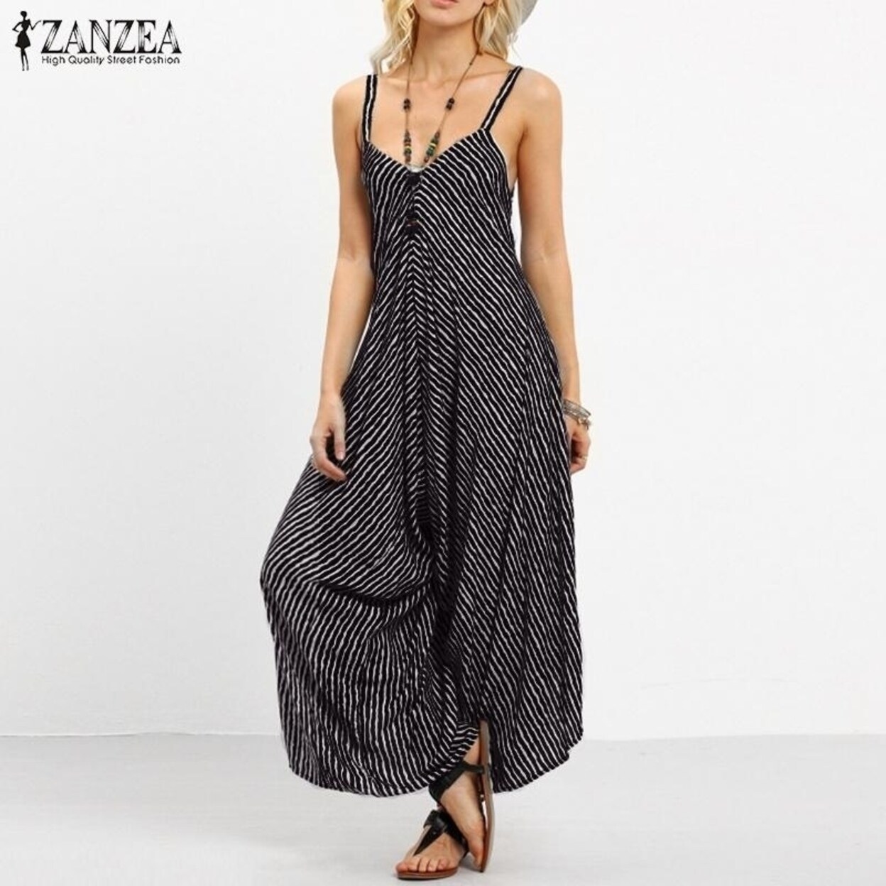 Shop Zanzea Summer Rompers Womens Jumpsuit 2017 Fashion Striped
