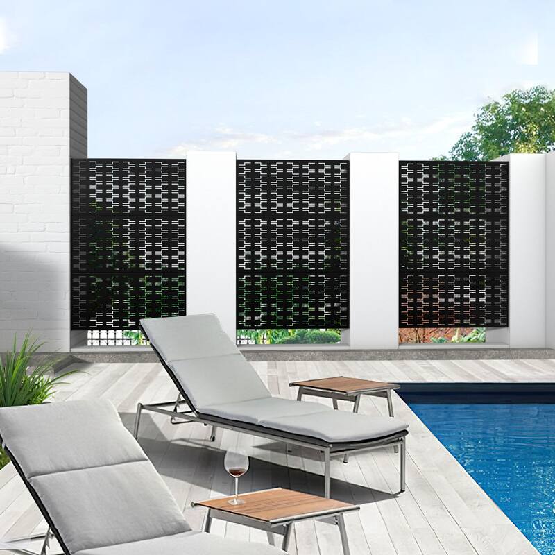 Privacy Screen Panel Free Standing Bricks