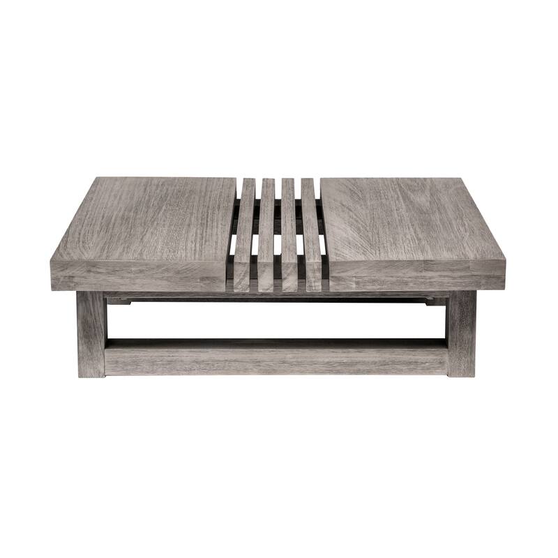 Vivid Outdoor Patio Coffee Table in Eucalyptus Wood