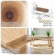 preview thumbnail 5 of 13, 59" Solid Oak Wood Entryway Console Table Sofa Table with 2-Tier Storage - 59"L x 13.8"W x 30"H