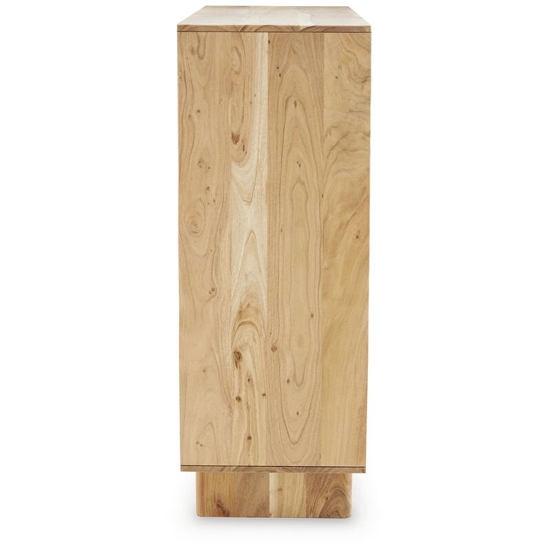 Signature Design by Ashley Kierwell Natural Accent Cabinet - 39.5" W x 16.75" D x 45.63" H