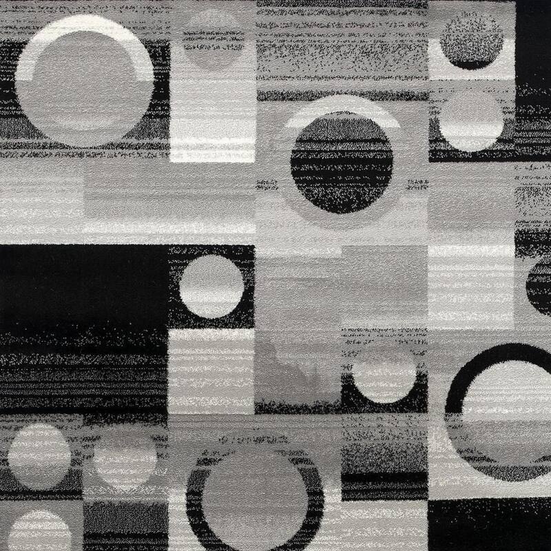 HomeRoots Geometric Modern Rectangle Area Rug - 60.00 in. x 27.00 in. x 0.30 in.