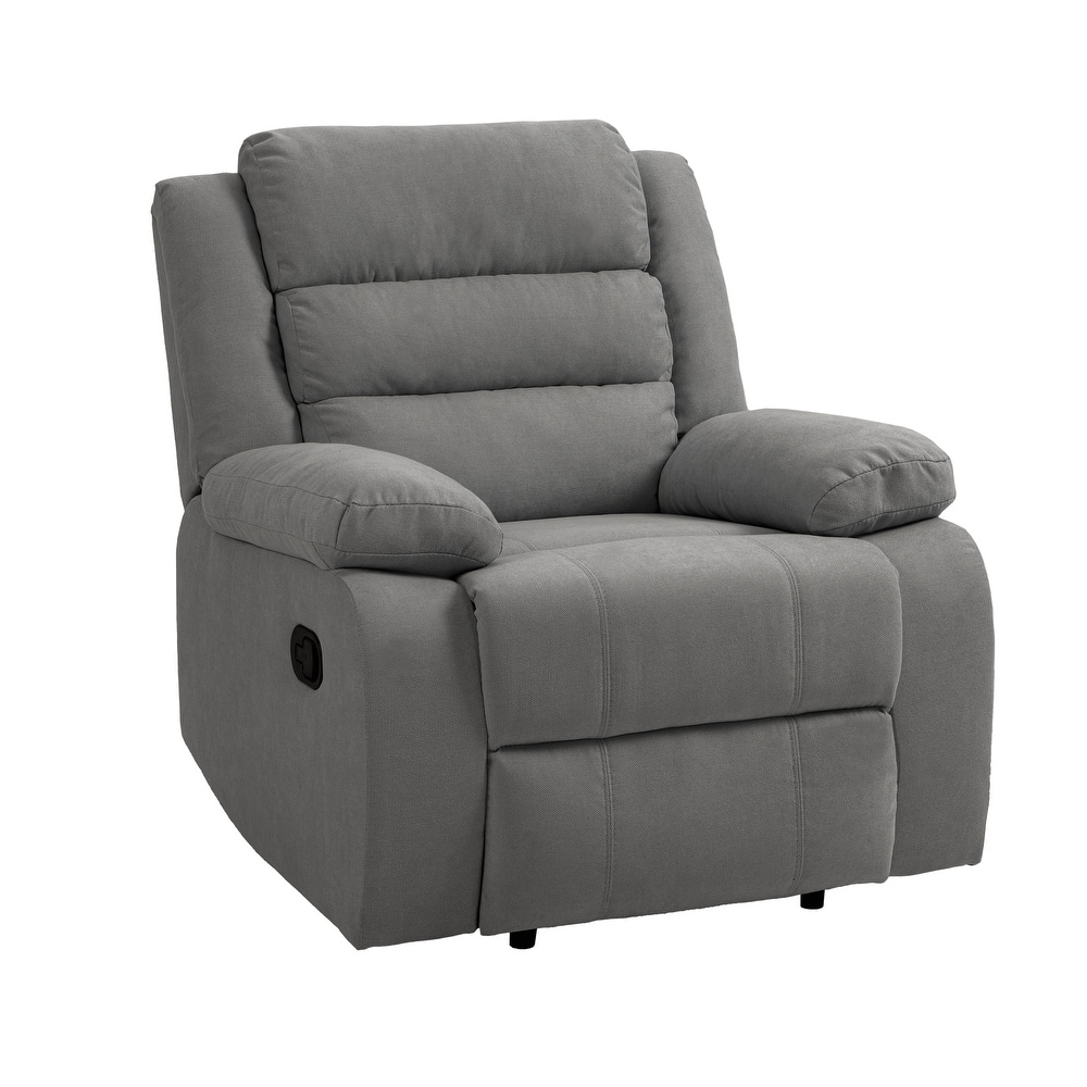 Modern Upholstered Recliner Chair with Adjustable Backrest