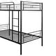 preview thumbnail 9 of 22, Twin Over Twin Metal Bunk Bed with Chrome Finish, Separate into Two Beds, and Sturdy Steel Construction