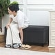 preview thumbnail 7 of 33, Adeco Velvet Storage Ottoman Bench Rectangular Footstool Lift Top