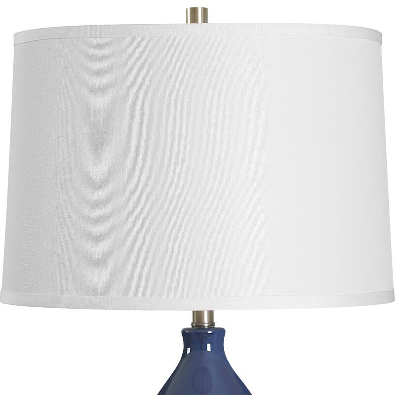 Strick & Bolton Ceramic Glazed Metal Table Lamp