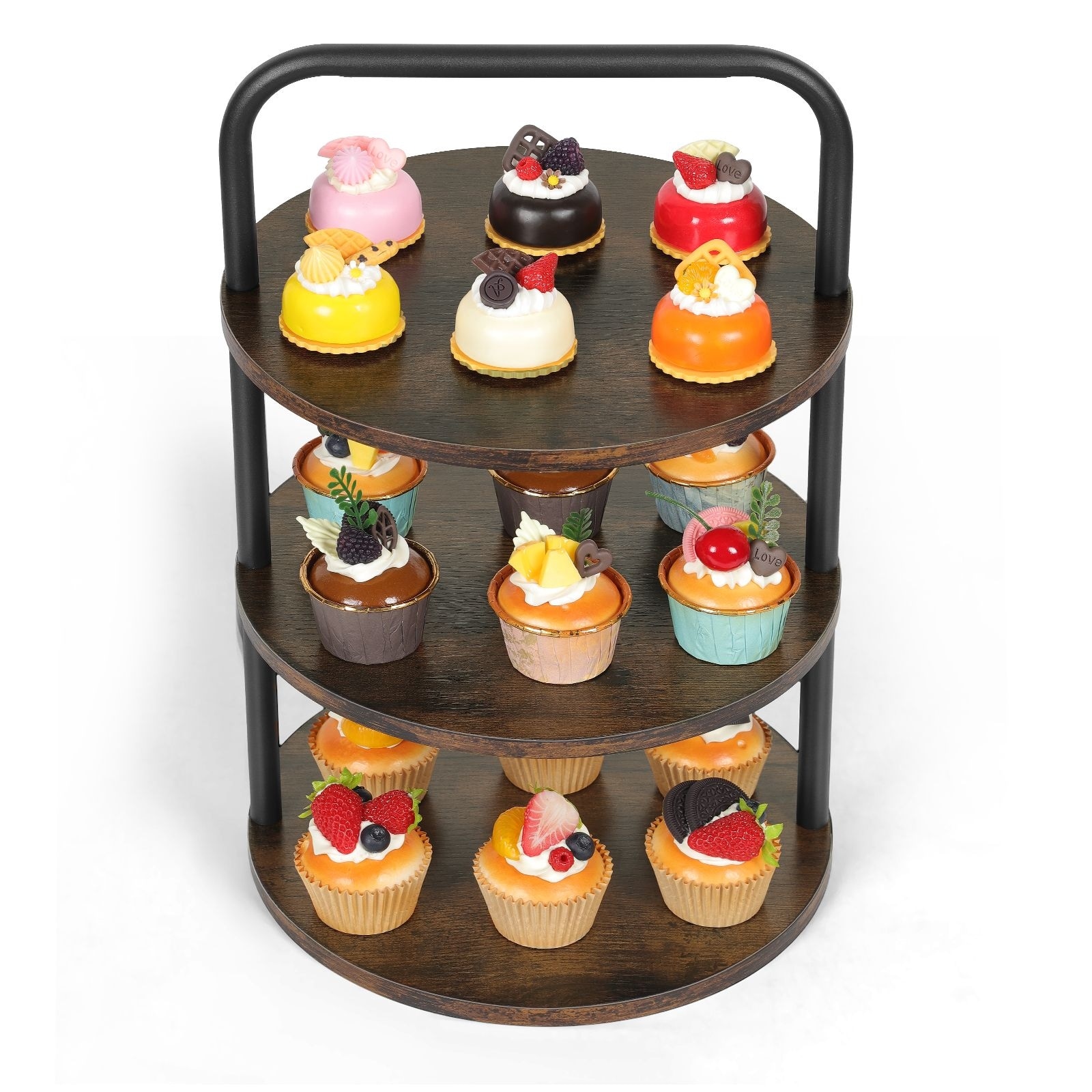 3-Tier Wood Cupcake Stand