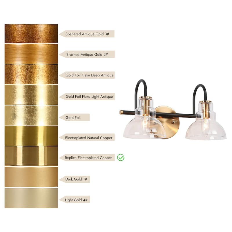 Modern 1/2/3/4 Lights Black Gold Bathroom Vanity Light Fixture Farmhouse Wall Sconce Light for Bathroom