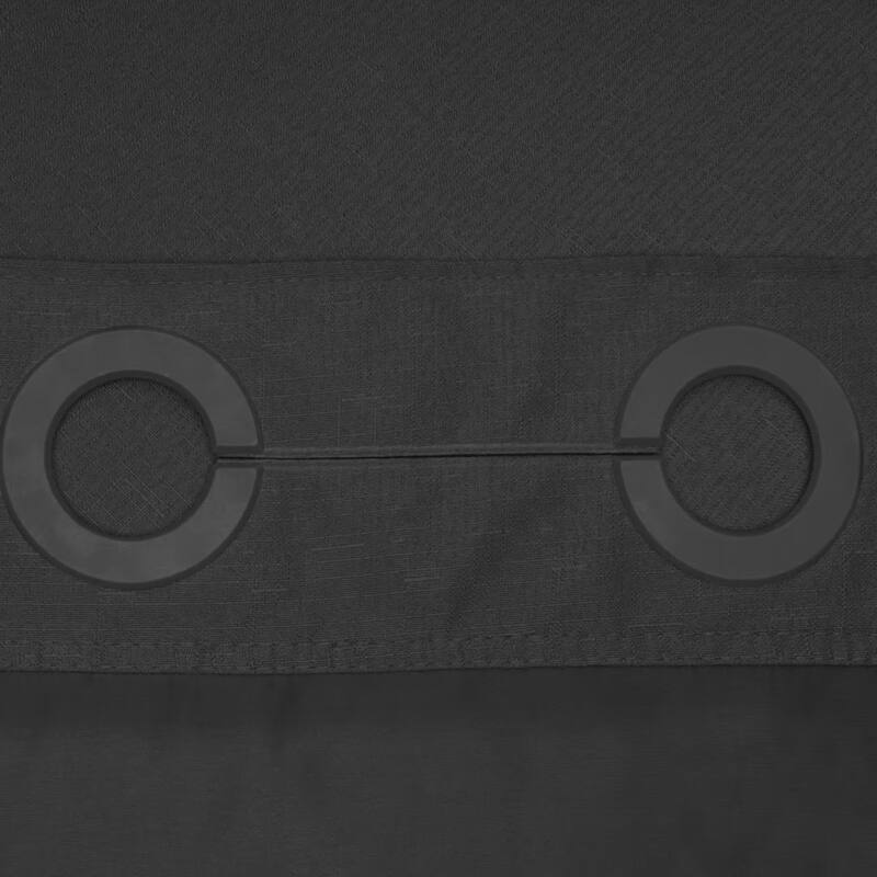 No Hook Slub Linen Texture Shower Curtain with PEVA Snap-in Liner