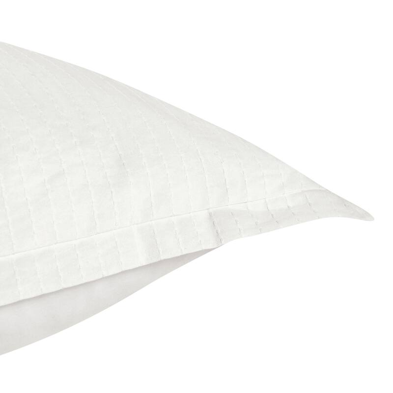 Villa by Classic Home Karina 100 Cotton White Sham Bed Bath & Beyond 40695251