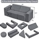 preview thumbnail 3 of 22, 22Pcs Modular Kids Play Couch, Toddler Play Foam Convertible Couch, Floor Sofa for Children for Playroom Bedroom