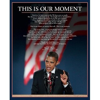 ''Barack Obama: This is Our Moment'' by Anon African American Art Print (20 x 16 in.)