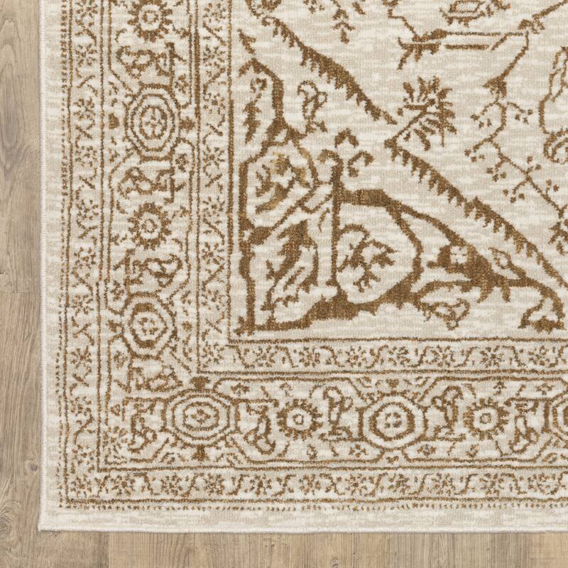 Style Haven Ingram Two-Tone Traditional Medallion Area Rug
