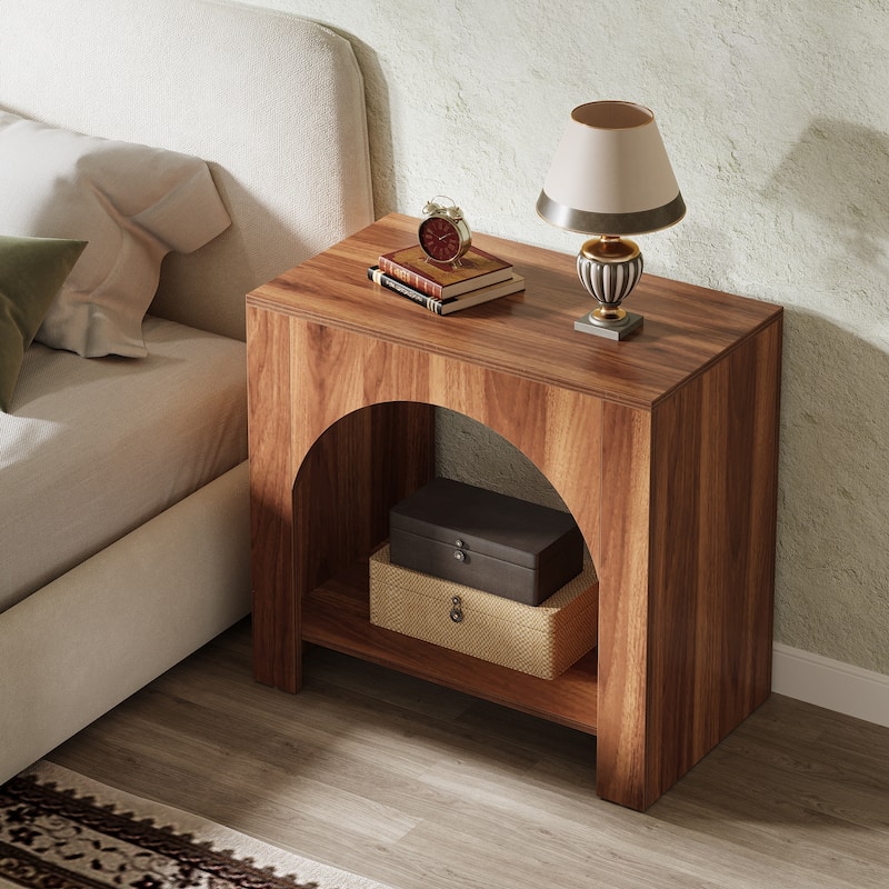 Farmhouse Night Stand Bedside Table for Bedroom Home Living Room