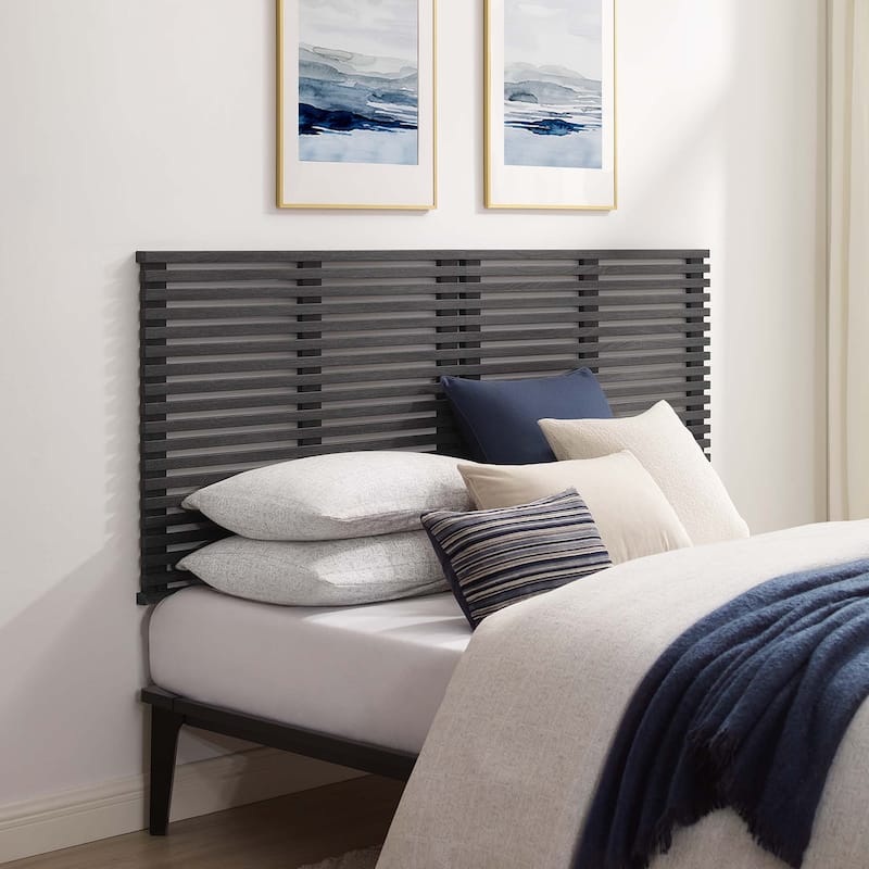 Render Wall Mount King Headboard - Charcoal