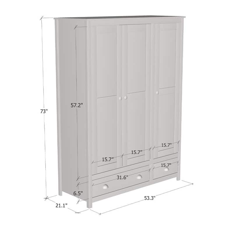 Topazio 3D2S Wardrobe