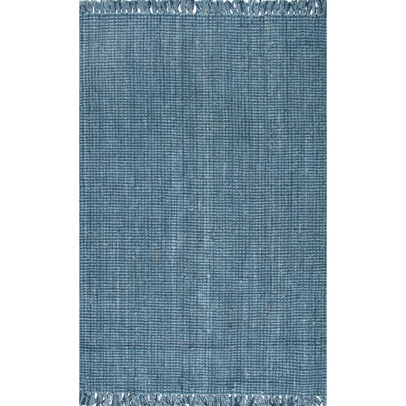 Nuloom Delilah Solid Chunky Jute Tassel Area Rug