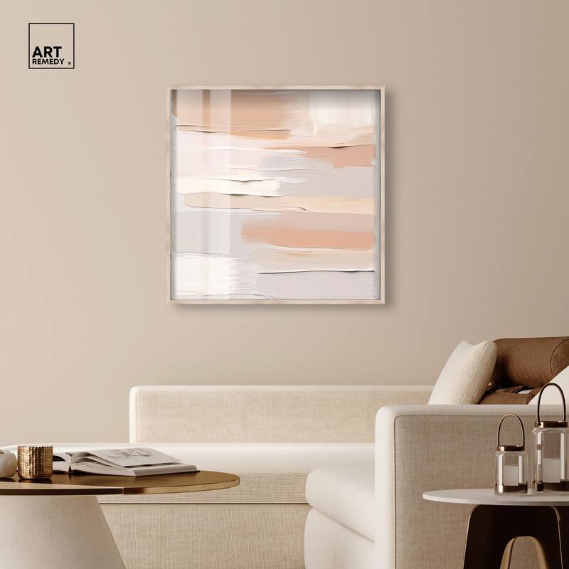 Roseate Cream Tones I Shadowbox by Art Remedy