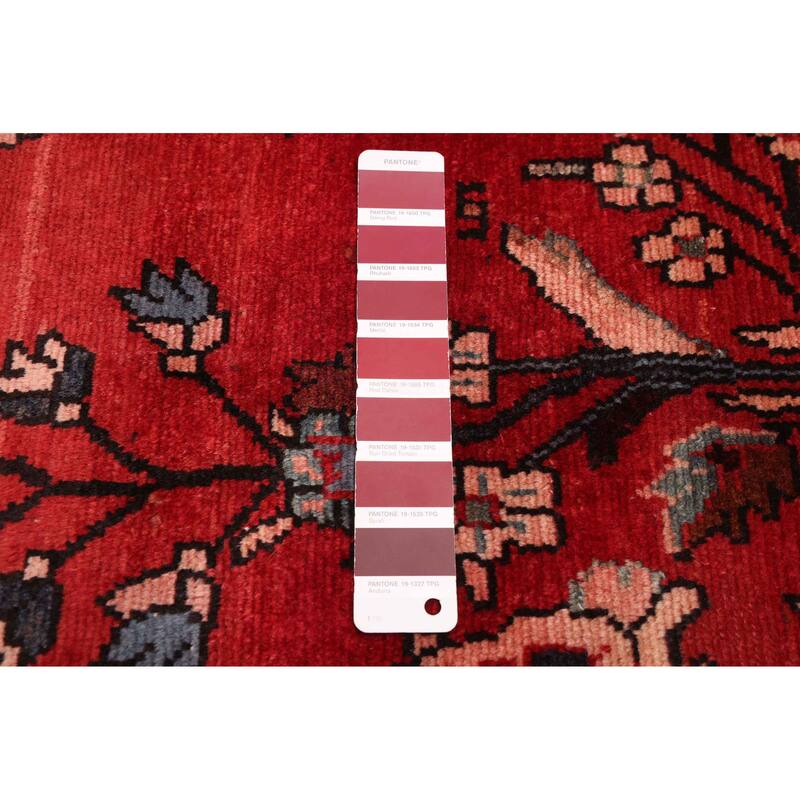ECARPETGALLERY Hand-knotted Andelz Red Wool Rug - 3'10 x 9'9