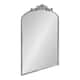 Kate and Laurel Arendahl Traditional Baroque Arch Wall Mirror - 24x36 - Silver