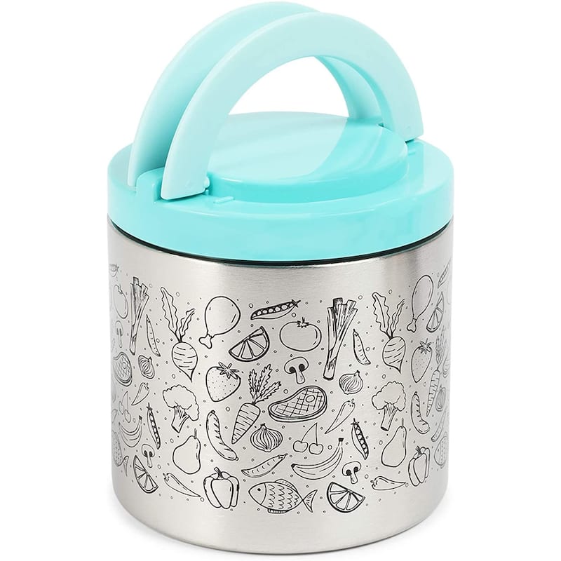 Insulated Lunch Container with Handles (22 oz, Blue) Blue Bed Bath