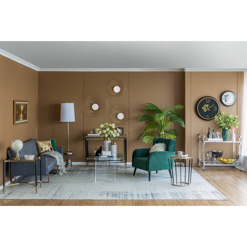 Abstract Forged Iron Wall Mirrors - 26" - Gold - Set of 3