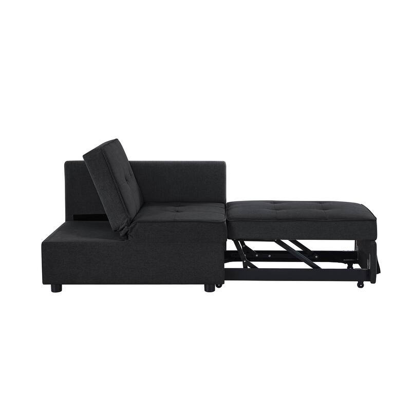 4 in 1 Convertible Recliner Couch Sleeper Sofa
