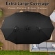 preview thumbnail 14 of 62, 15ft Patio Umbrella Outdoor Market Umbrella with Base and LED Lights