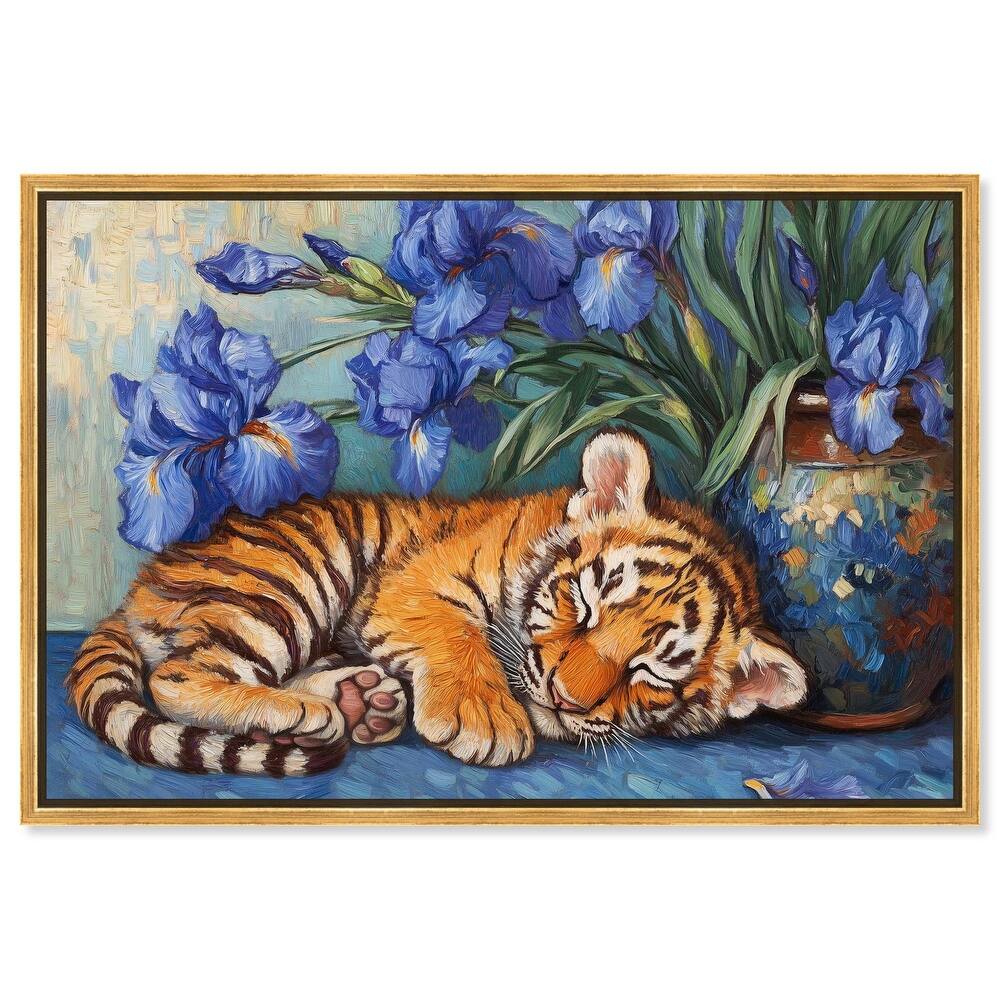 Gentle Tiger Nap Canvas by Art Remedy