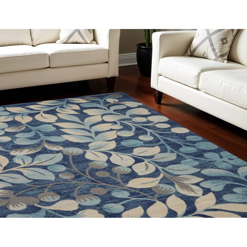 Hupog Power Loomed Stain Resistant Area Rug By HomeRoots - 120' X '96' X '0.5