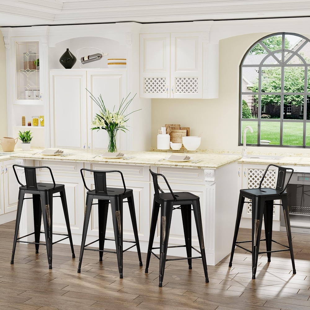 24 inch outdoor bar shop stools with back